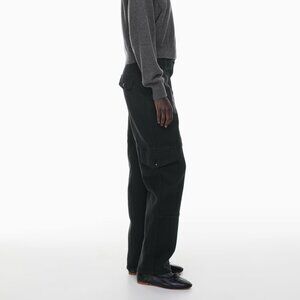Aritzia Wilfred Free Maeve Cargo Pant Utility Black Twill Size 12 Article 84085